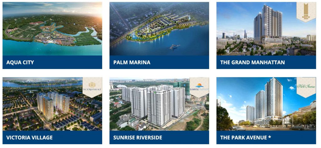 Các dự án CDT Novaland đã triển khai